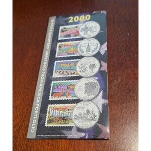 2000 50 State Quarters Greetings From America Portfolio - New & Sealed